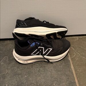 New Balance Black and White Athletic Shoes